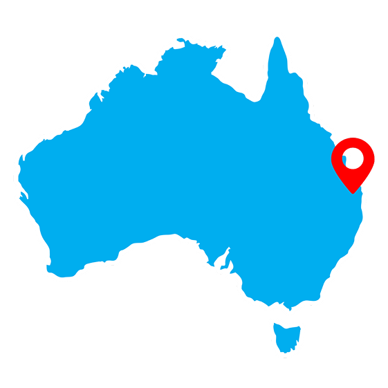brisbane on map
